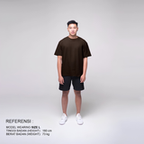 Classic Oversized T-shirt - Dark Brown