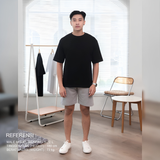 Heavyweight Cotton 16s Oversized T-shirt - Black