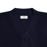 Arden Textured Knit Cardigan - Navy