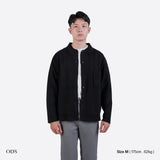 Asher Shirt Collar Knit Cardigan - Black