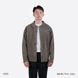 Asher Shirt Collar Knit Cardigan - Khaki