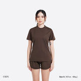 Active Dry Fit Basic T-Shirt - Dark Brown (Woman)