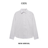 Boxy Stripe Shirt - Grey
