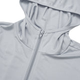 Active Dry Fit Hooded Jacket - Light Grey