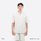 Bowling Oversized Linen Shirt - Broken White