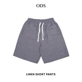 Linen Short Pants - Iron Grey