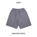 Linen Short Pants - Iron Grey