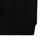 Noir Knit Polo Shirt - Black