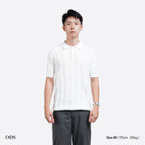 Noir Knit Polo Shirt - White