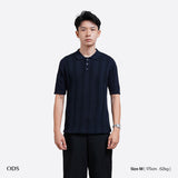 Noir Knit Polo Shirt - Navy