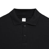 Oversized Classic Polo Shirt - Black