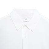 Oversized Long Sleeve Shirt Cotton Rayon - White
