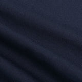Oversized Long Sleeve Shirt Cotton Rayon - Navy