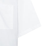Oversized Short Sleeve Shirt Cotton Rayon - White