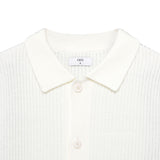 Rowen Shirt Collar Knit Cardigan - White