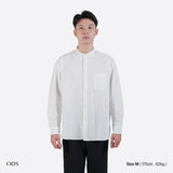 Sena Koko Long Sleeve Band Collar Shirt - White
