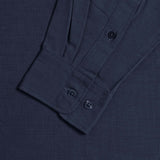 Sena Koko Long Sleeve Band Collar Shirt - Navy