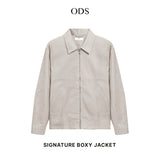 Signature Boxy Jacket - Stone Beige