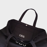Canvas Tote Bag Middle Logo Black