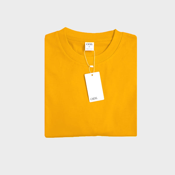 Oversized Basic T-shirt Yellow