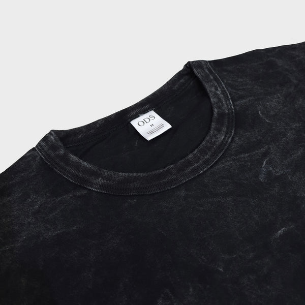 Oversized Pocket Washed T-shirt Black
