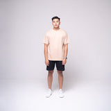 Oversized Basic T-shirt Beige
