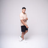 Oversized Basic T-shirt Beige