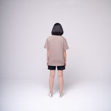 Oversized Basic T-shirt Khaki