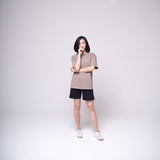 Oversized Basic T-shirt Khaki