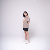 Oversized Basic T-shirt Khaki