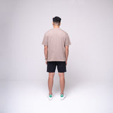 Oversized Basic T-shirt Khaki