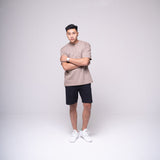 Oversized Basic T-shirt Khaki