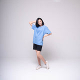 Oversized Basic T-shirt Light Blue
