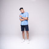 Oversized Basic T-shirt Light Blue