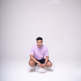Oversized Basic T-shirt Lilac