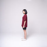 Oversized Basic T-shirt Maroon