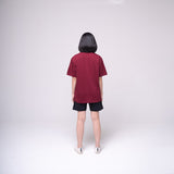 Oversized Basic T-shirt Maroon