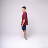 Oversized Basic T-shirt Maroon