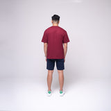 Oversized Basic T-shirt Maroon