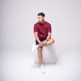 Oversized Basic T-shirt Maroon