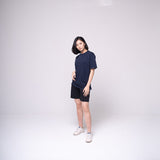 Oversized Basic T-shirt Navy