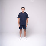 Oversized Basic T-shirt Navy