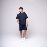 Oversized Basic T-shirt Navy