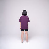 Oversized Basic T-shirt Purple