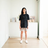 Oversized Washed T-shirt Black