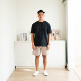 Oversized Washed T-shirt Black