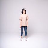 Oversized Pocket T-shirt Beige