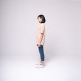 Oversized Pocket T-shirt Beige