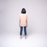 Oversized Pocket T-shirt Beige