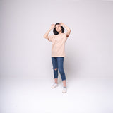 Oversized Pocket T-shirt Beige